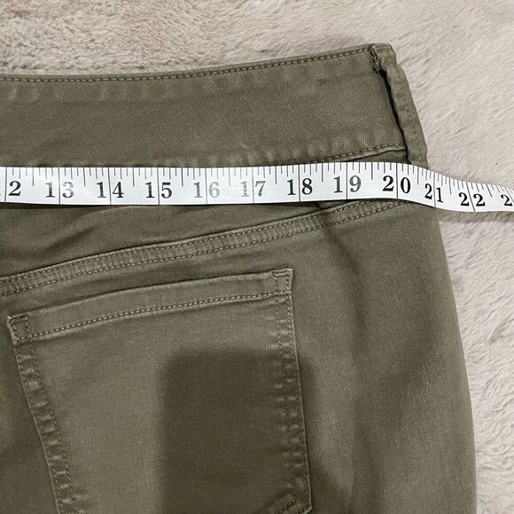 Torrid Women's Jegging Super Soft Olive Green Size 20R - Zipper Accents Career - Picture 7 of 10